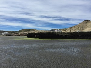 Der Mann und das Meer, das grad weg ist