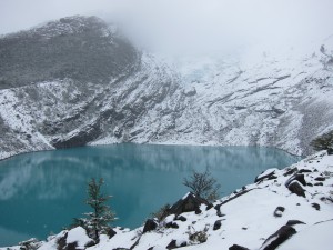 am Glaciar Huemul