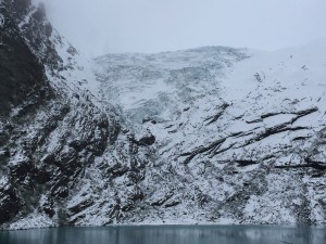 am Glaciar Huemul