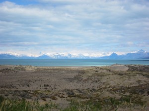 Der Lago Argentino mit Berg-Deko