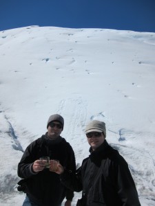 Ein Whisky auf Gletscher-Eis