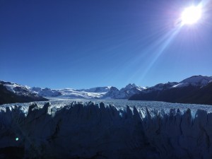 Die Gletscherzunge von der Magellan-Halbinsel aus