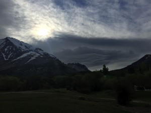 Wolkenspiele an der Cordillera del Paine