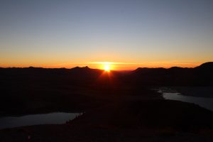 Sonnenuntergang am Windy Ridge