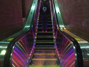 Regenbogenrolltreppe