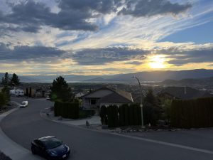 Sonnenuntergang in Kelowna