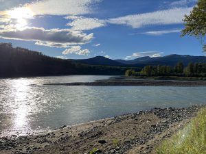 Zusammenfluss von Skeena River und Bulkley River