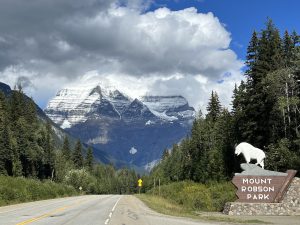 da ist er, der Mount Robson