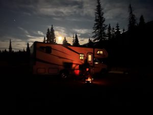 Lagerfeuerromantik auf dem Whistlers Campground