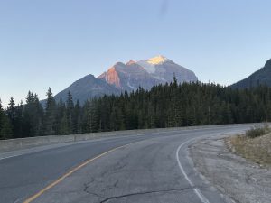 Morgenstimmung auf dem Weg zum Lake Moraine