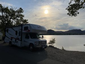 Morgenstimmung am sw̓iw̓s Provincial Park (Haynes Point)