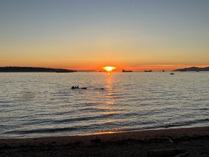 Sonnenuntergang am English Bay Beach